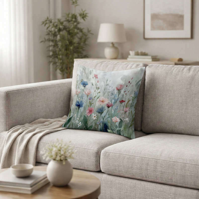 Coussin Wildflowers, H 18 po x l 18 po