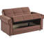 Rangement brun rougeâtre - collection, fabrication, hauteur du produit: 35,8 po, poids du colis de 130 lb, revêtement en microfibre, confortable pour un séjour en famille, profondeur de 63 po