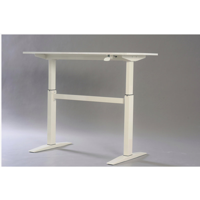 47-inch white technical adjustable standing desk