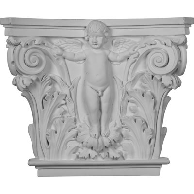 Angel Onlay Capital (convient aux pilastres de l 10 5/8 po x P 1 po) (paquet de 2)