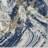Abstract Machine Woven Polypropylene Marble Area Rug in Blue-87093340