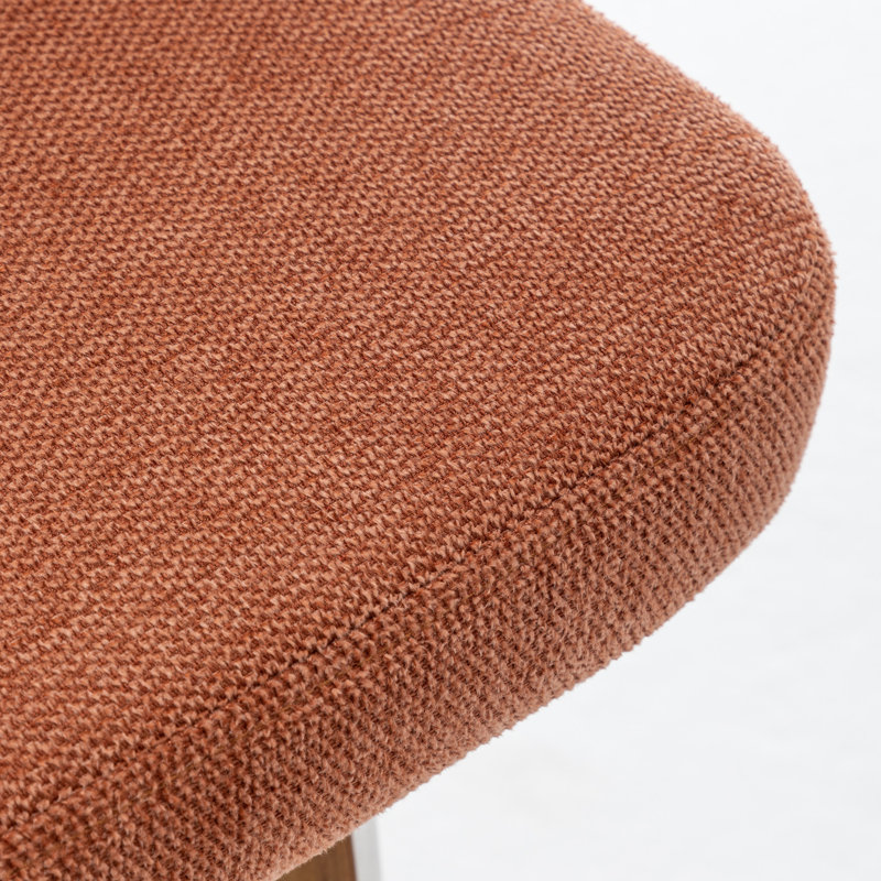 Leeana Swivel Bar Stool, Orange, Counter Stool (66cm Seat Height)