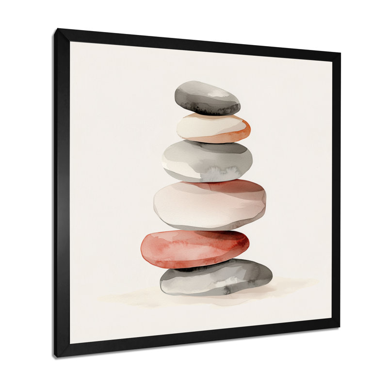 Olatz - Spiritual Wall Art, Single Picture Framed Print, Black, 16" H x 16" W