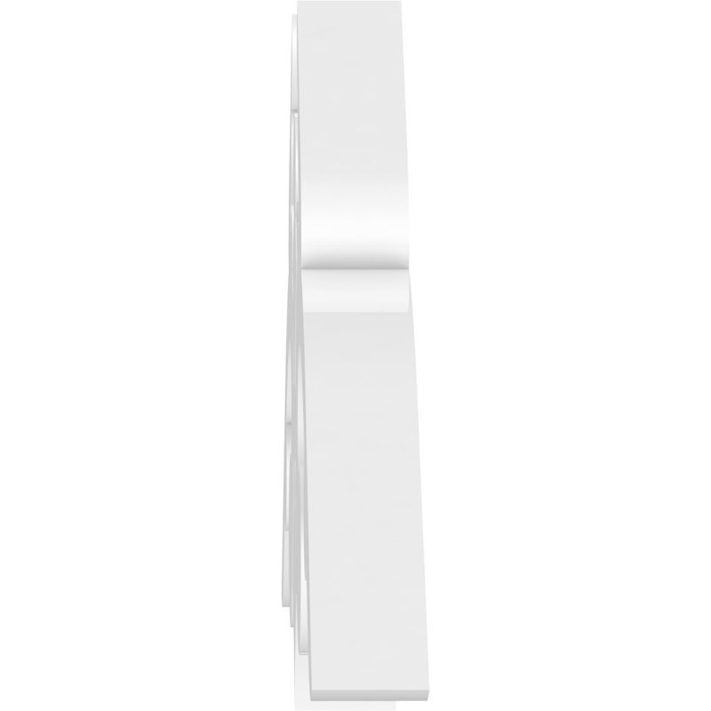Milton Architectural Grade PVC Gable, 5/12, 7.5" H x 36" W x 1" D
