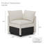 Fauteuil d'angle sans accoudoirs en Lille Chenille-108055251