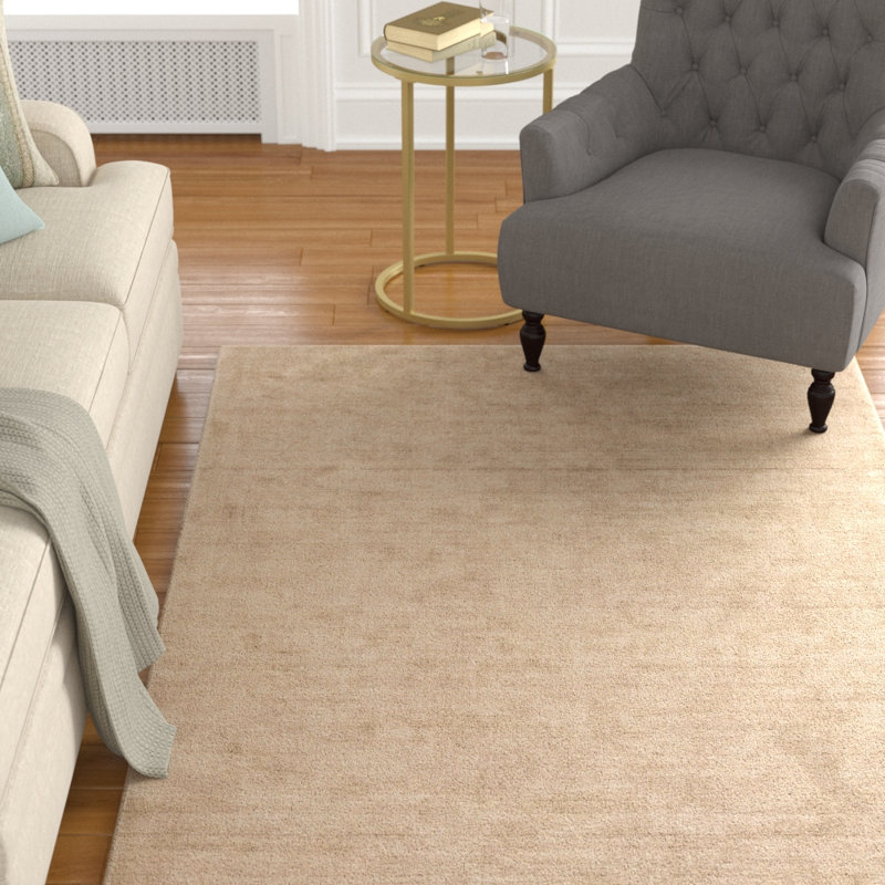Tapis tissé à la main chameau Racine, Rectangle 5 pi x 7 pi 6 po