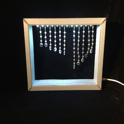Cadre photo simple en plastique doré