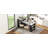 59.5" Kitchen Island With Extendable Dining Table, Kitchen Storage Table With Double-Sided Storage, Kitchen Island With 2 Drawers, Power Outlet, Side Open Shelves, For Kitchen, Dining Room, Black-1398516541