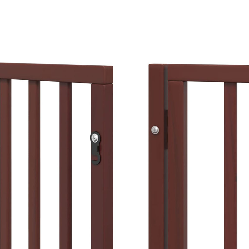 Rilea Solid Wood Dog House Door, 60cm H x 480cm W x 2cm D, Brown