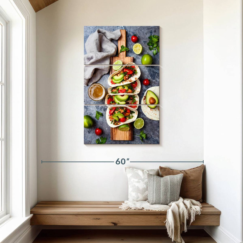 Yarlin Chicken Avocado Tacos, 45" H x 28" W