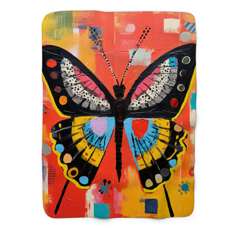 Wildlife Art - Couverture sherpa de qualité supérieure 1 pièce, Lit simple