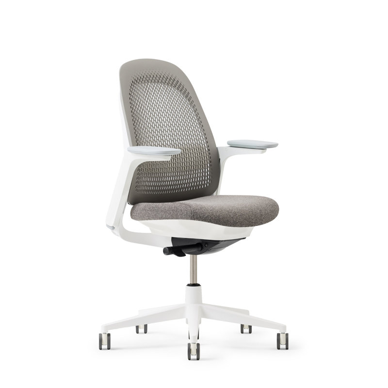 Haworth Breck Office Chair, Stone, White