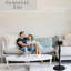 Modern Oscillating 40cm Pedestal Fan with Adjustable Height and 3 Speed Settings