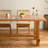 Large Slab Rectangular Solid Wood Dining Table Set-102629704