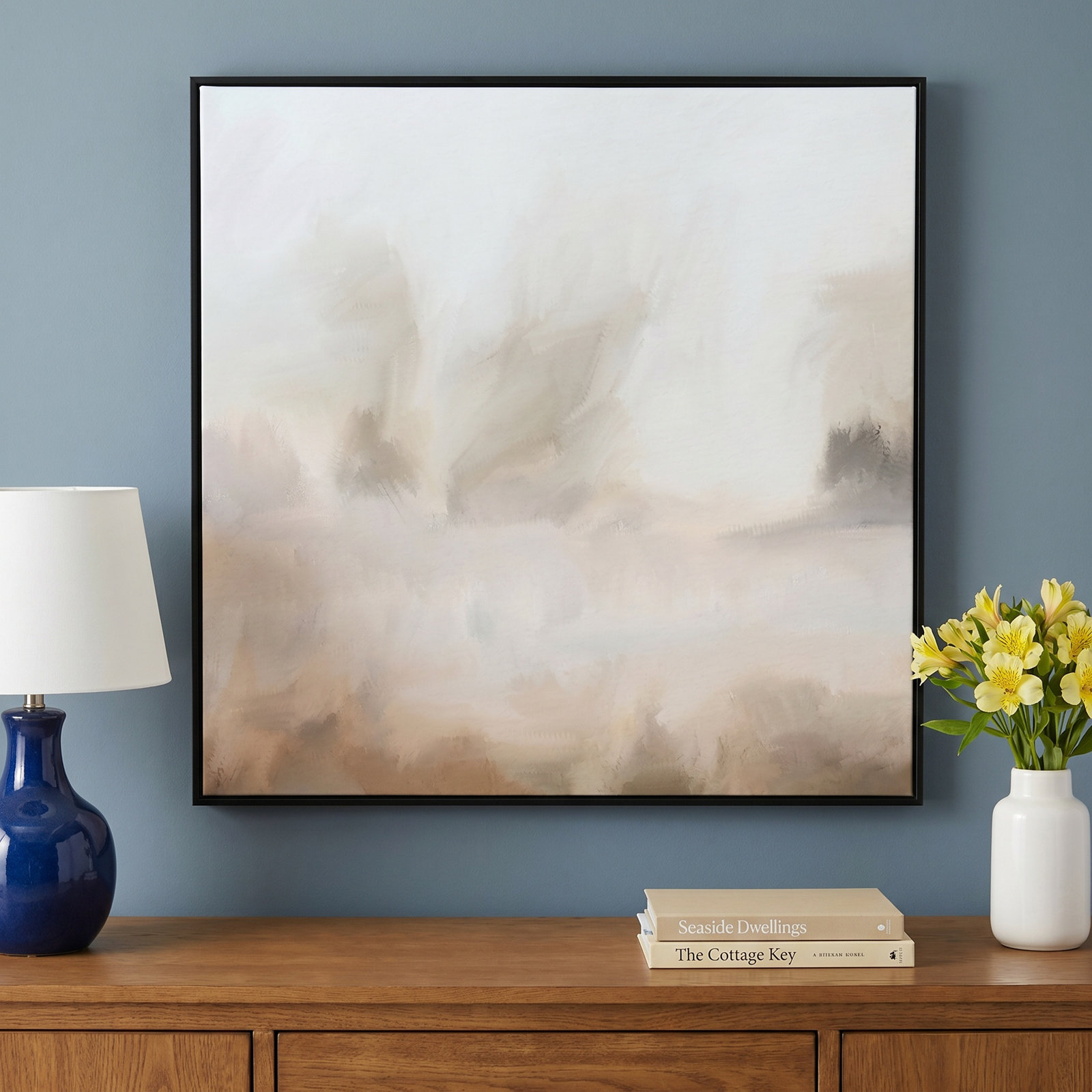 Bushwick "Mirage" Print, Black, 46.5" W x 46.5" H