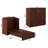 Fabiano Storage Murphy Bed with 6" Mattress, Storage and Built-in Charger-913254454-923300004