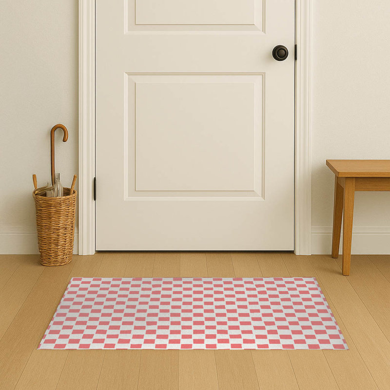 Paillasson damier, Vieux rose, 36" W x 24" L