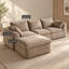 Upholstered 95.57 " Linen Sofa & Chaise