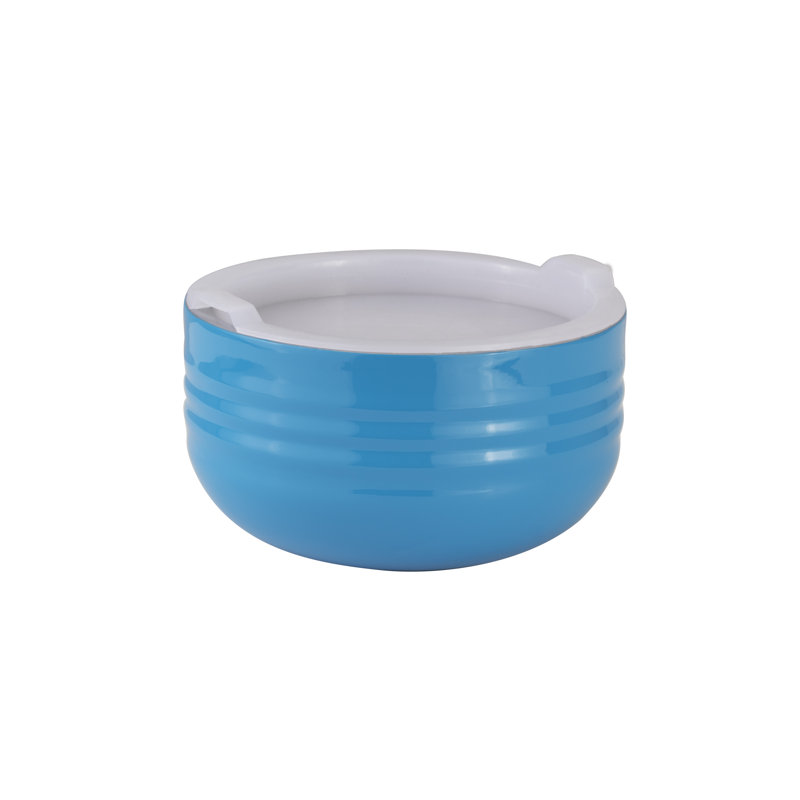 Bon Chef Stainless Steel Salad Bowl, Caribbean Blue
