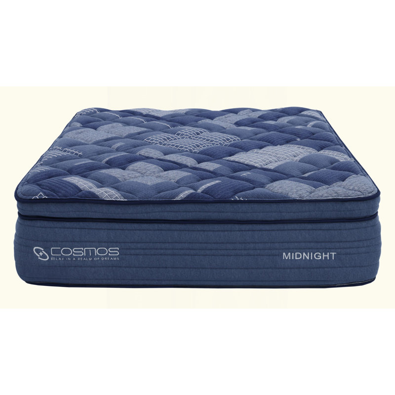Matelas à ressorts ensachés avec mousse à mémoire de forme et couches de mousse de qualité supérieure - housse en tissu super doux, lit roulé et en boîte compressé