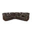 Canapé modulaire inclinable en cuir véritable 107 po Gredmarie-1427264598