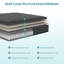 Matelas hybride à ressorts ensachés moyens avec mousse à mémoire de forme certifiée CertiPUR-US-1139133906-1139133896