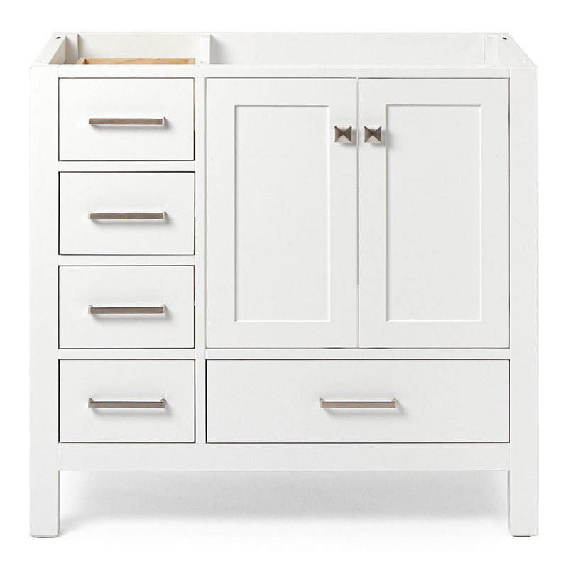 Base de meuble-lavabo simple Panchuri 36, Blanc