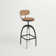 Dylann Adjustable Height Counter Stool with Metal Frame