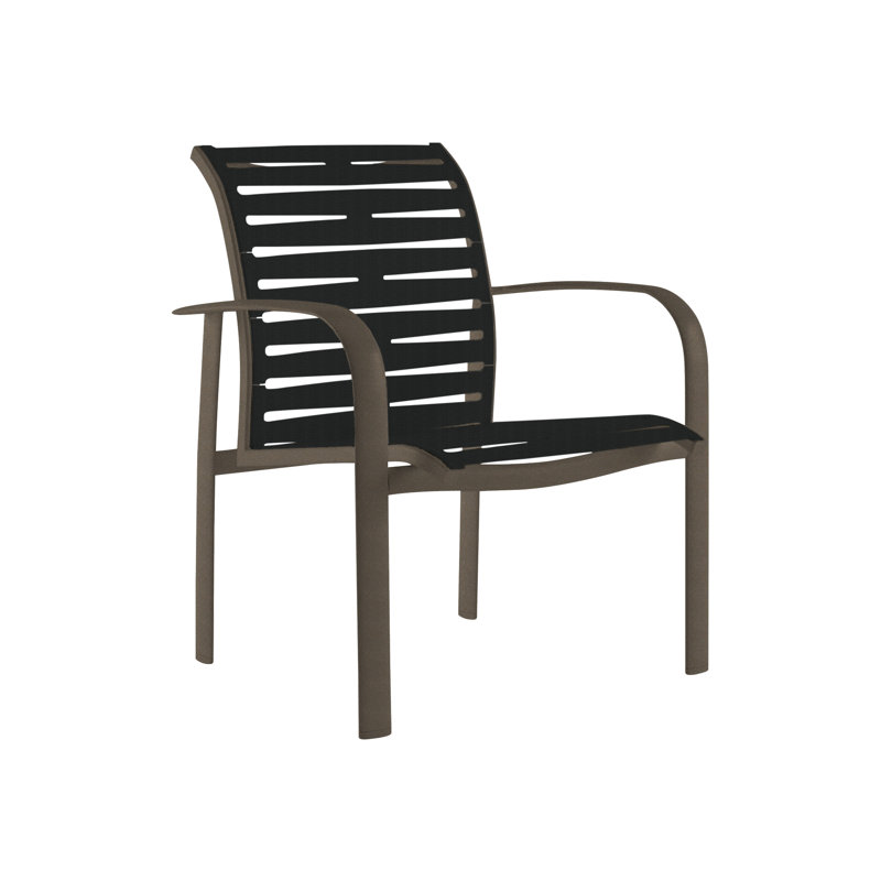 Laguna Beach EZ Span™ Outdoor Dining Armchair, Mocha, Obsidian