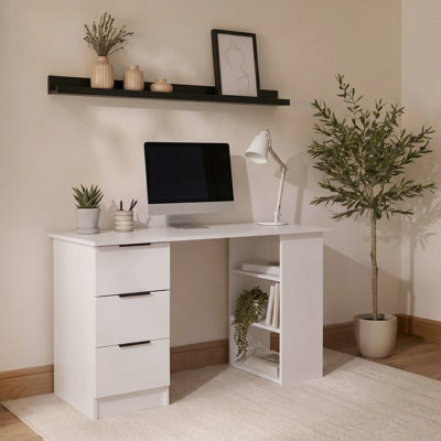 Glenhaven 3 Drawer Computer Desk