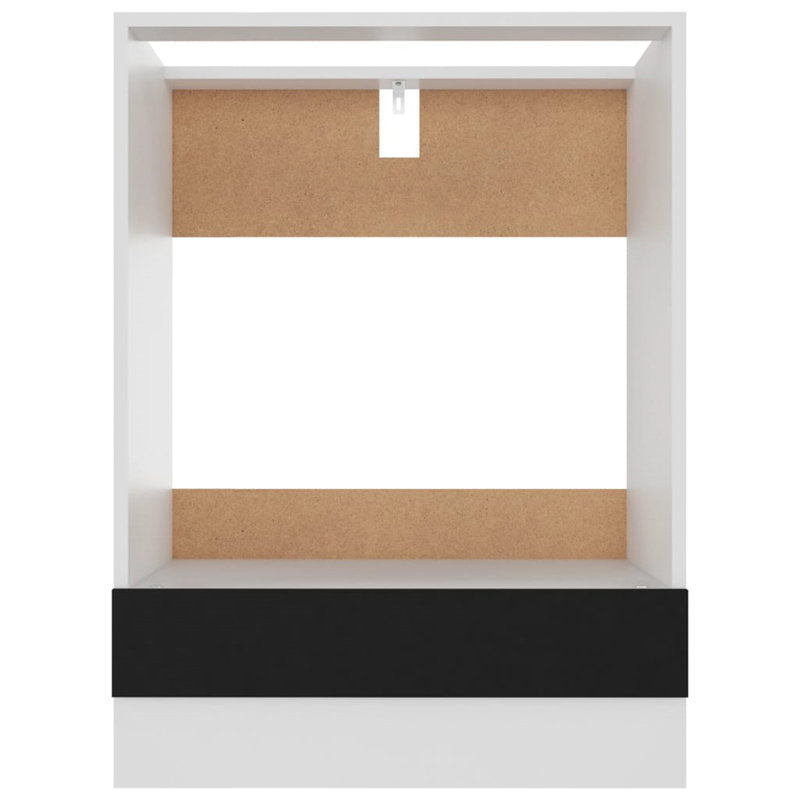 Oven Cabinet 60X46x81.5 Cm, Black