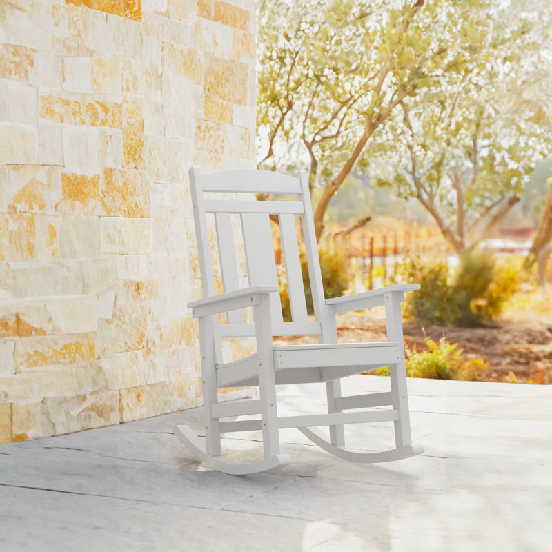Chaise Adirondack berçante ChiPS HDPS, Blanc