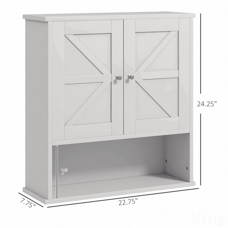 Armoire à pharmacie murale Farmhouse, Blanc