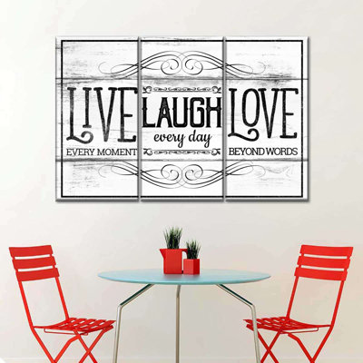 " Live Laugh Love Everyday " by Faithinart 3 - Pieces