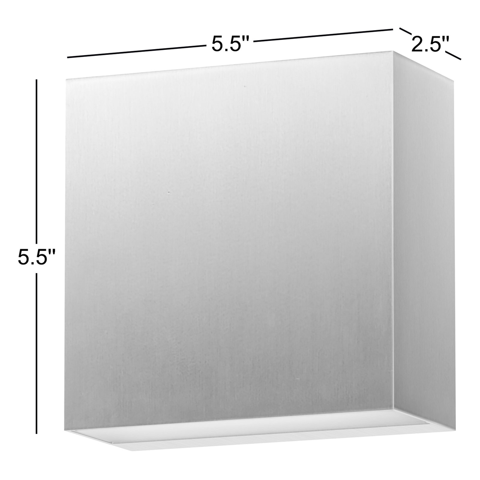 Chancy Outdoor Sconce, Satin Aluminum