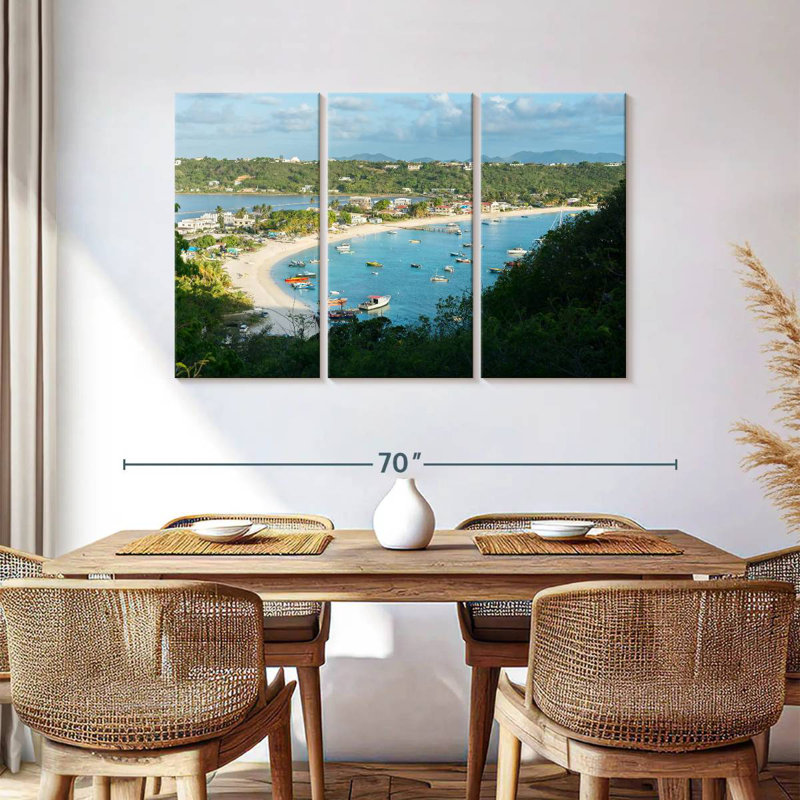 Busy Anguilla Bay, H 36 po x l 57 po