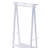 59" Tall Standing Garment / Coat Rack, White Finish