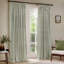 Hebden 100% Cotton Blackout Pencil Pleat Curtains-121434973-121434986