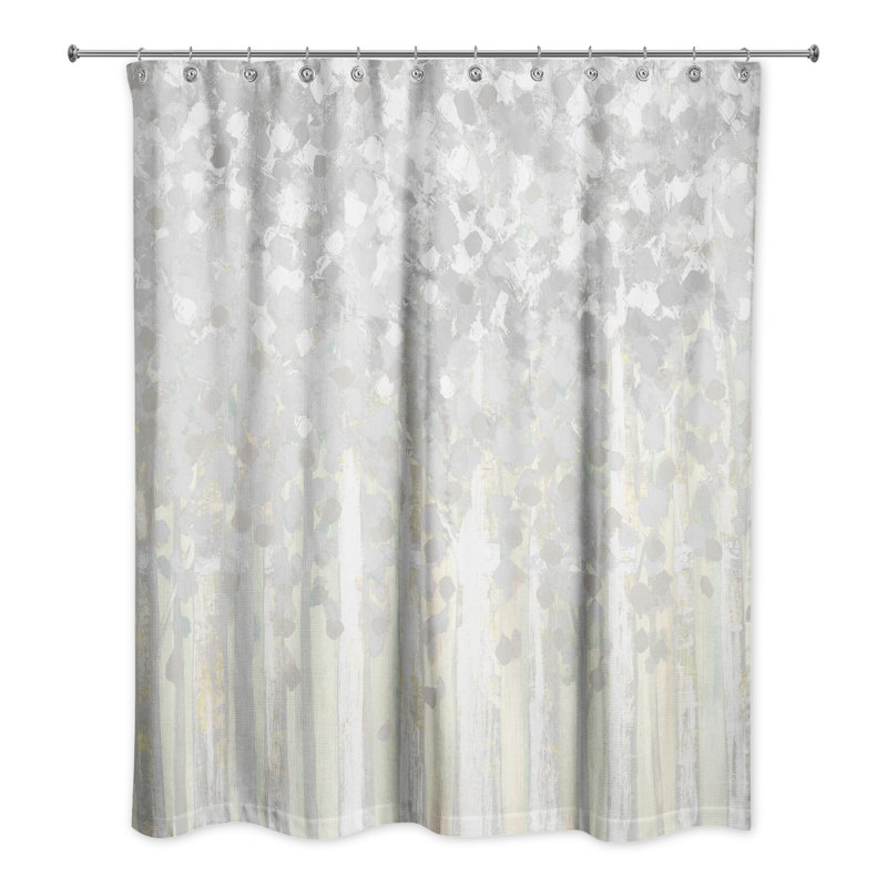Rideau de douche Derak, Gris clair