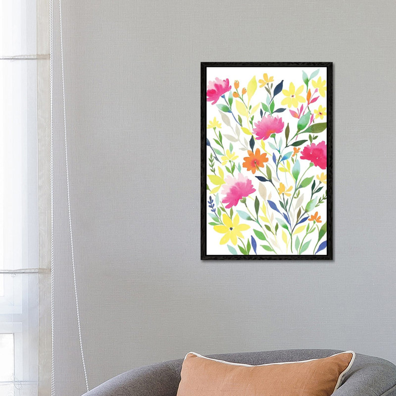 Be Inspired II by Stephanie Ryan - Painting on Canvas, Black Floater Framed, 66.04cm H x 45.72cm W x 3.81cm D