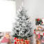 90,51 po Plante artificielle, 1218 branches, dépliage automatique, base en acier 1218, arbre de Noël de 7,5 pieds, ouvert, feu