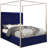 Porter Tufted Upholstered Canopy Bed-650833670-650833690