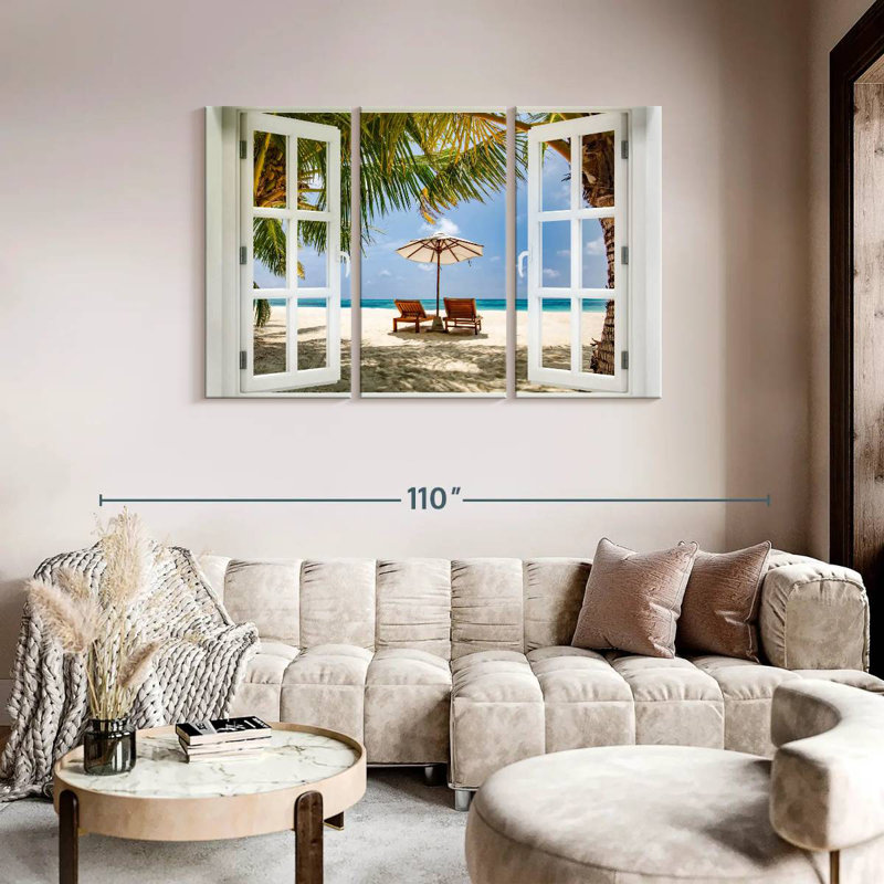 Gillard Beach Window, 48" H x 74" W