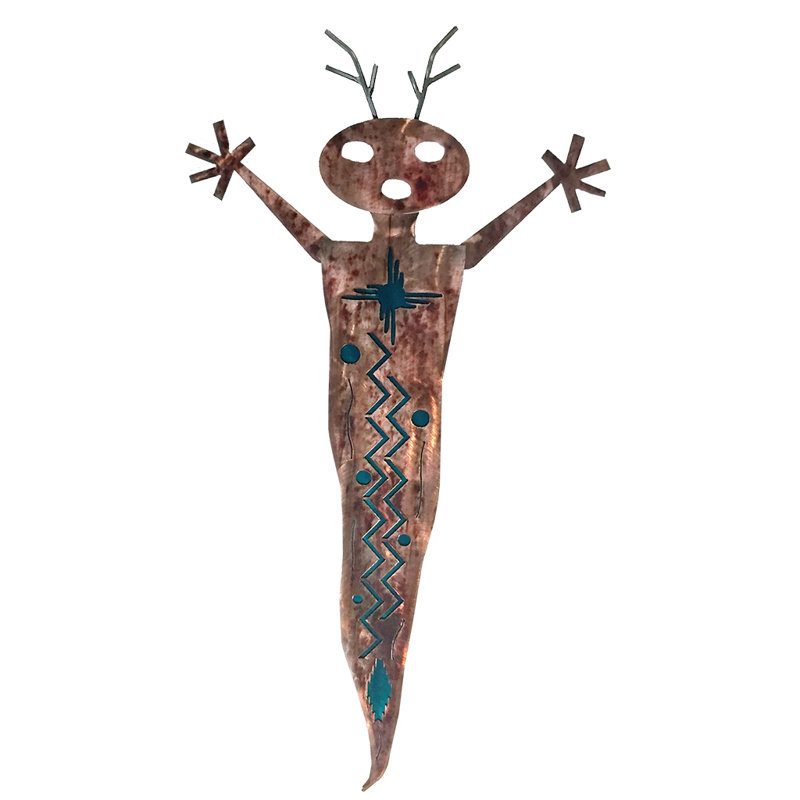Décoration murale Alien Shaman, Bleu sarcelle bonbon
