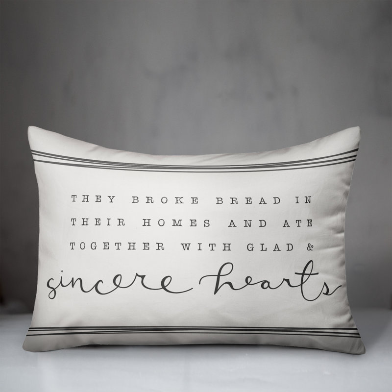 Sincere Hearts Rectangular Pillow Cover & Insert