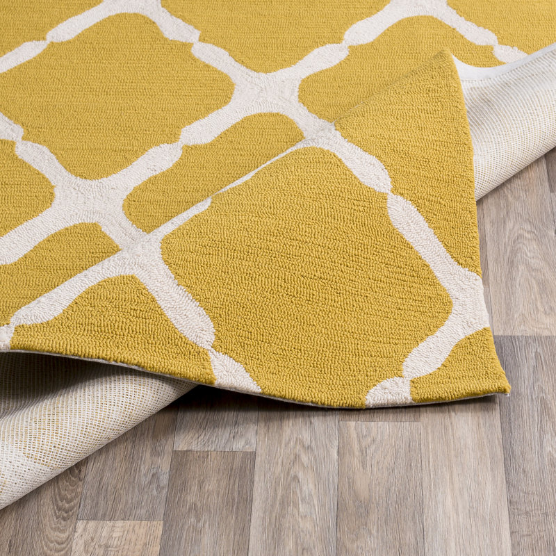 Tapis intérieur / extérieur doré Rotz, Rectangle 2 pi x 3 pi