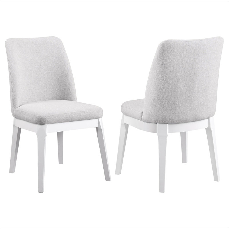 Chaise d'appoint rembourrée beige Rupert (ensemble de 2)