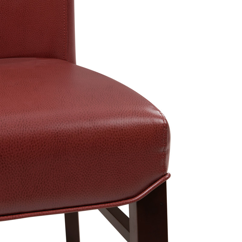 Zyaire 19.5'' H Upholstered Dining Parsons Chair , Pomegranate
