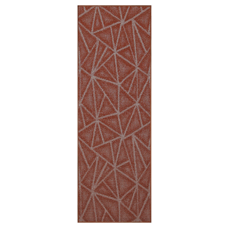 Rouille intérieur / extérieur Furnish My Place - Raffiner, Tapis de couloir 4 pi x 26 pi