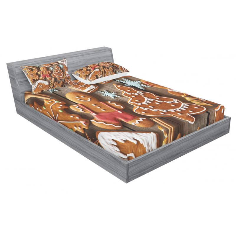 Microfiber Sheet Set, Queen Sheet Set with Fitted Sheet